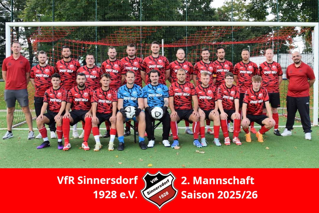 Mannschaftsfoto der 2. Mannschaft Saison 25/26